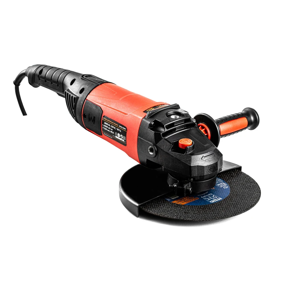 Мережева болгарка GTM AG230/2800D 2800 Вт, вигляд збоку