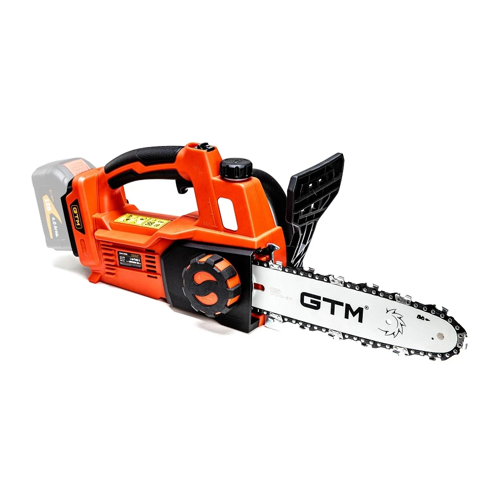 Правая сторона пилы GTM CS18/250BL и узел шины с цепью
