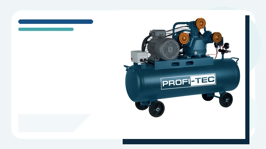 Профессиональный масляный компрессор PROFI-TEC OC-200W3-3F с ресивером 200 литров