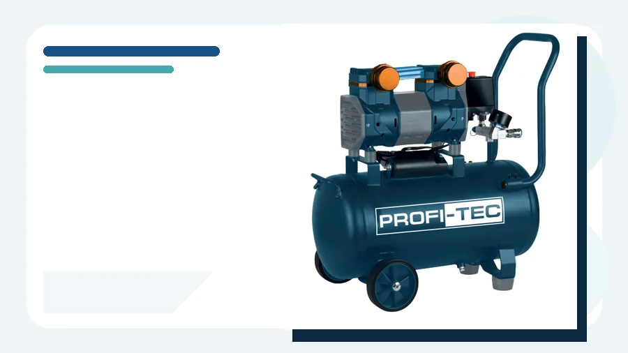 Двухцилиндровый безмасляный компрессор PROFI-TEC OFC-24.2