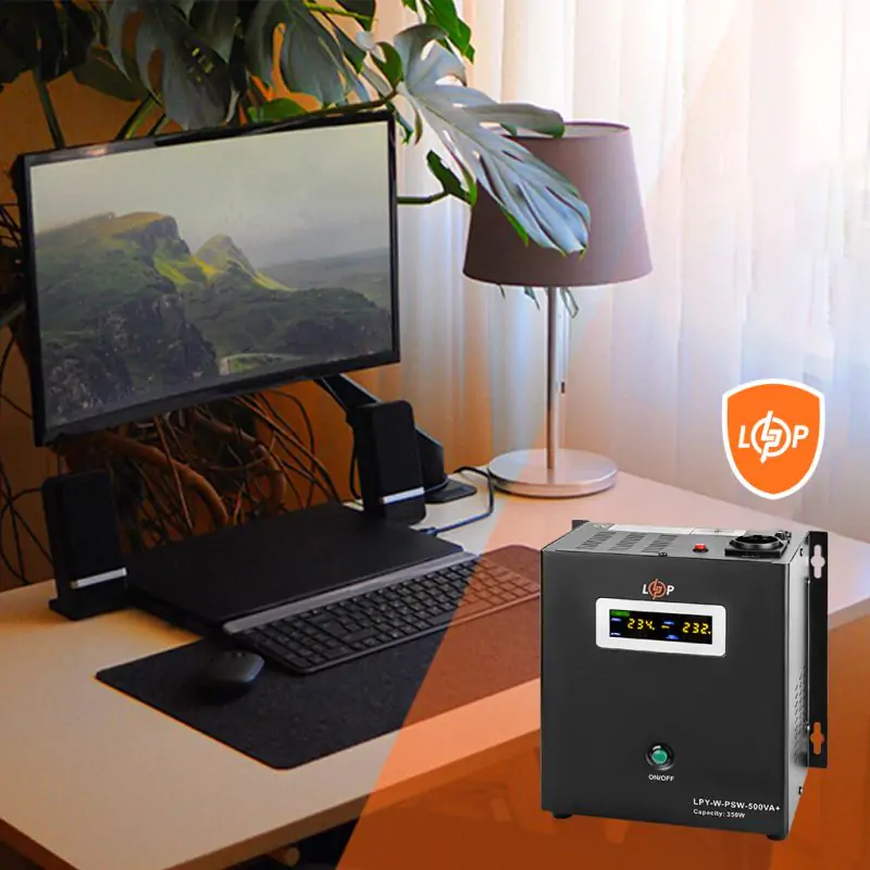 ДБЖ з правильною синусоїдою 12V LPY-W-PSW-500VA+(350Вт)5A/10A - фото 8