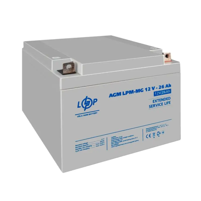 Акумулятор мультигелевий LPM-MG 12V - 26 Ah - фото 3 Акумулятор мультигелевий LPM-MG 12V - 26 Ah - фото 3