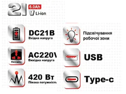 Акумуляторний інвертор напруги Narva NIN-21/300PRO - фото 2