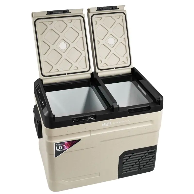 Холодильник автомобільний Brevia 47л (компресор LG) двокамерний 23525 - фото 3