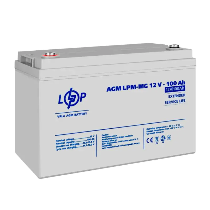 Акумулятор мультигелевий LPM-MG 12V - 100 Ah - фото 4 Акумулятор мультигелевий LPM-MG 12V - 100 Ah - фото 4