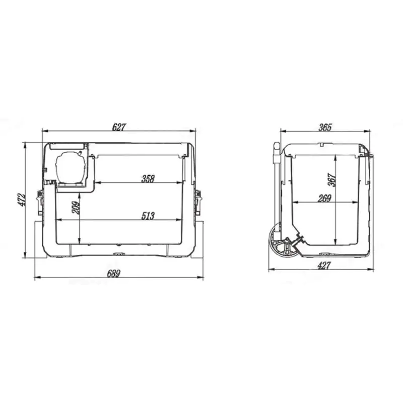 Автомобильный холодильник Brevia 42 л 22770 - фото 12