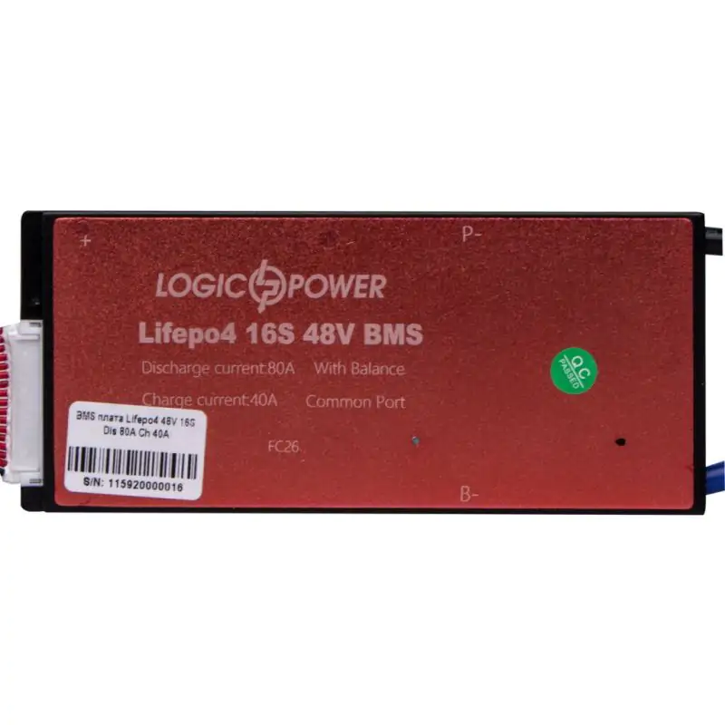 BMS плата LiFePO4 48V 16S Dis 80A Ch 40A - фото 1 BMS плата LiFePO4 48V 16S Dis 80A Ch 40A - фото 1