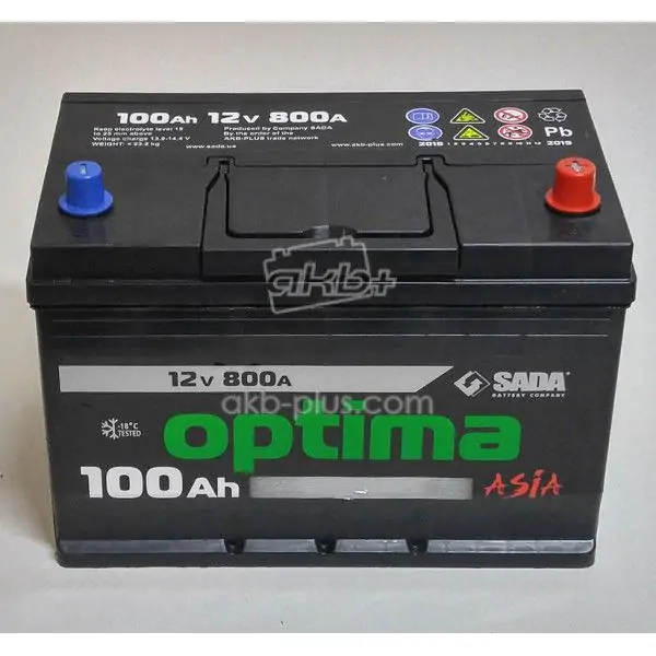 Автомобильный аккумулятор OPTIMA ASIA 6СТ-100 (-/+) Евро 12В 100АЧ 800А - фото 3