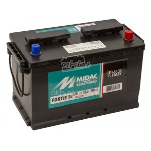 Акумулятор 6СТ-100A MIDAC FORTIS ASIA, 12V, 100AH (-/+) Євро, 12В, 100АЧ, EN800А