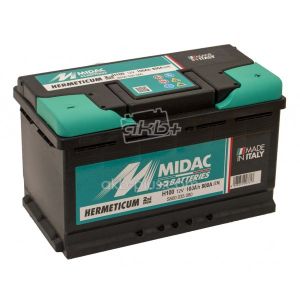 Акумулятор 6СТ-100A MIDAC HERMETICUM, 12V, 100AH, (-/+) Короткий Євро, 12В, 100АЧ, EN800А