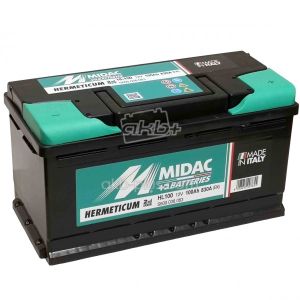 Акумулятор 6СТ-100 MIDAC HERMETICUM L, 12V, 100AH (-/+) Євро, 12В, 100АЧ, EN830А