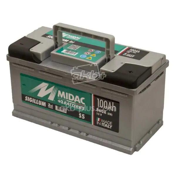 Акумулятор 6СТ-100A MIDAC S5 SIGILLUM, 12V, 100AH ​​(-/+) Євро 12В, 100АЧ, EN860А - фото 2