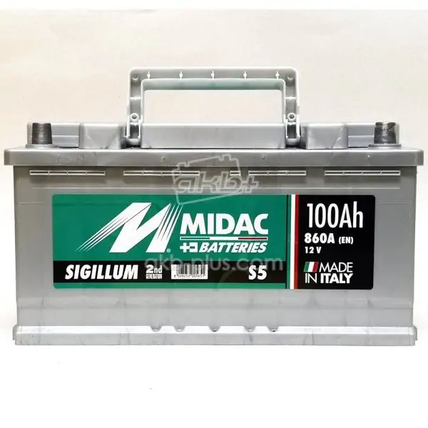 Акумулятор 6СТ-100A MIDAC S5 SIGILLUM, 12V, 100AH ​​(-/+) Євро 12В, 100АЧ, EN860А - фото 3