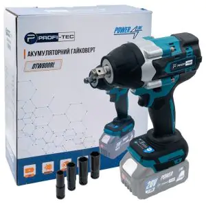 Товар Аккумуляторный гайковерт PROFI-TEC DTW800BL POWERLine (без аккумулятора и зарядного устройства)