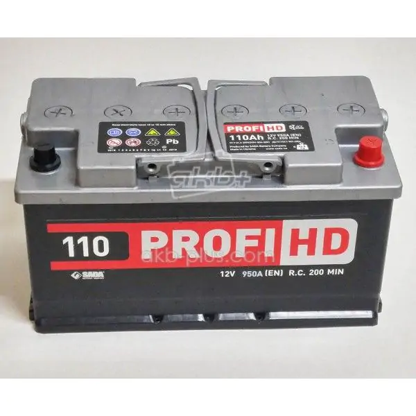Автомобильный аккумулятор SADA PROFI HD 6СТ-110 (-/+) Евро 12В 110АЧ 950А - фото 3