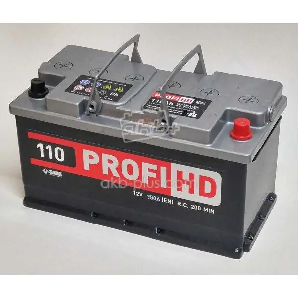 Автомобильный аккумулятор SADA PROFI HD 6СТ-110 (-/+) Евро 12В 110АЧ 950А - фото 2