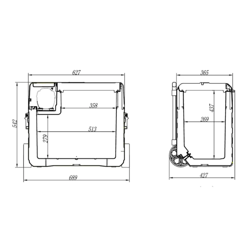 Автомобильный холодильник Brevia 52 л 22760 - фото 14