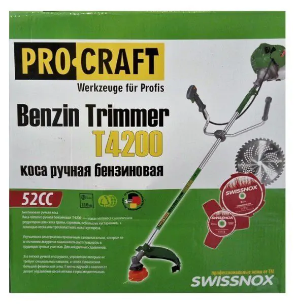 Мотокоса ProCraft T4200 - фото 5 Мотокоса ProCraft T4200 - фото 5