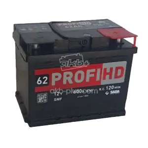 Товар Автомобильный аккумулятор SADA PROFI HD SMF 6СТ-62 (-/+) 12В 62АЧ 600А
