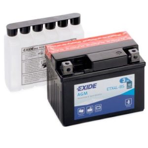 Мото акумулятор Exide 6СТ-3 ETX4L-BS