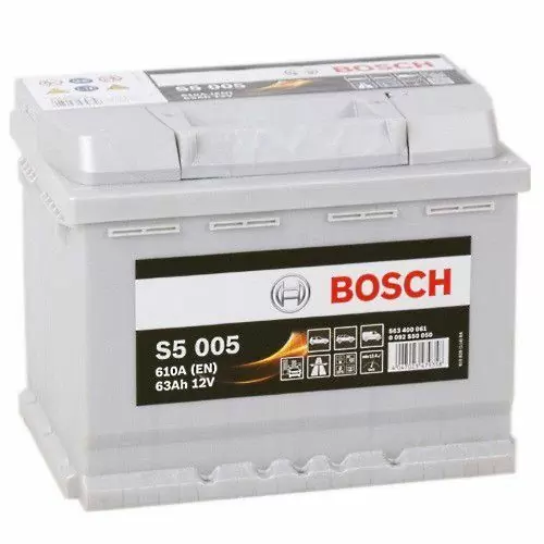 Автомобільний акумулятор Bosch 6СТ-63 S5 005 0092S50050 - фото 1 Автомобільний акумулятор Bosch 6СТ-63 S5 005 0092S50050 - фото 1