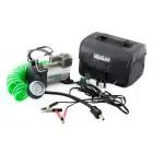 Компресор автомобільний Uragan 10Атм 40л/хв 200Вт із зажимами АКБ — мініатюра 2