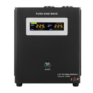ДБЖ з правильною синусоїдою 24V LPY-W-PSW-2000VA+ (1400Вт)10A/20A