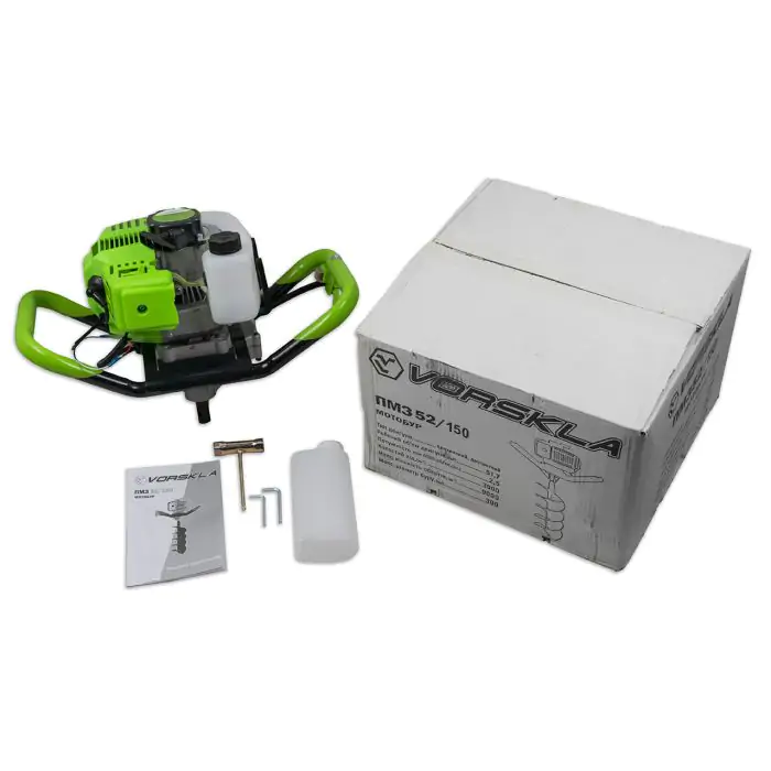 Мотобур (бензобур) VORSKLA ПМЗ 52/150 (в комплекте шнек 100 и 150 мм) - фото 2