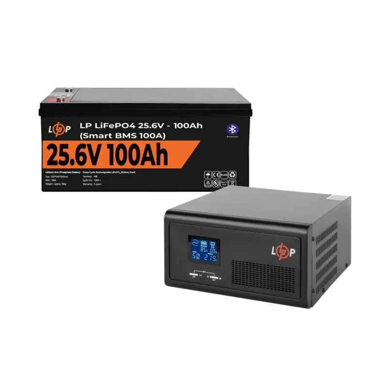 Комплект резервного питания LP(LogicPower) ИБП + литиевая (LiFePO4) батарея (UPS 2300VA + АКБ LiFePO4 2560W) - фото 2