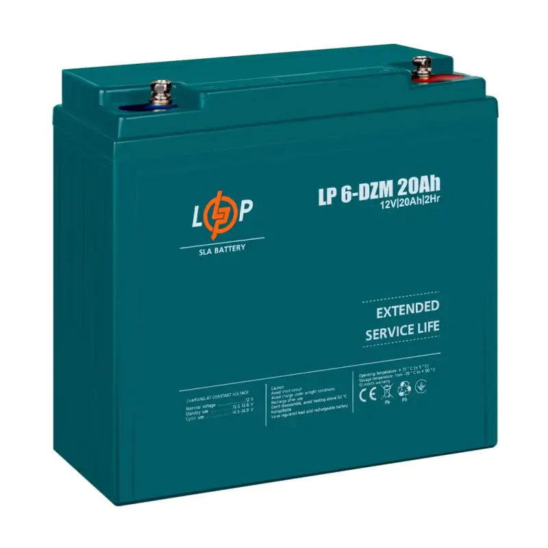 Тяговий свинцево-кислотний AGM акумулятор LP 6-DZM-20 Ah - фото 4