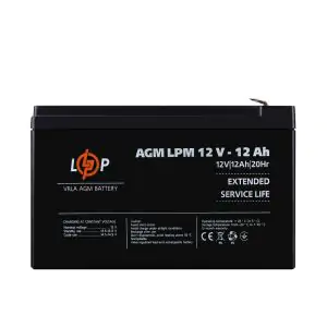 Товар Аккумулятор AGM LPM 12V - 12 Ah