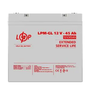 Товар Акумулятор гелевий LPM-GL 12V - 45 Ah