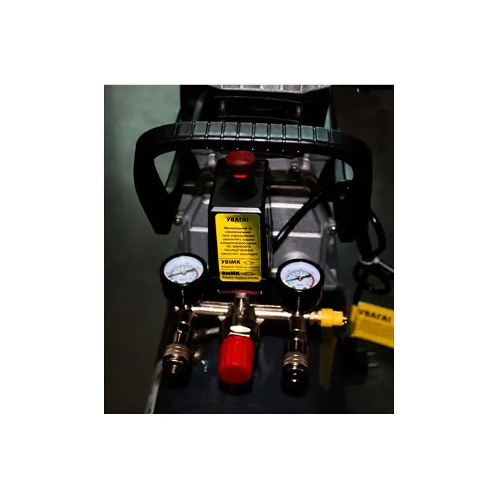 Поршневий повітряний компресор 24 л GTM KABM2024 масляний - фото 3