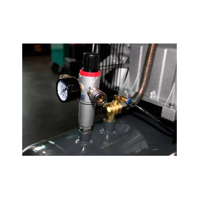 Поршневой воздушный компрессор 100 л GTM KCH2070B-100L ременной - фото 3