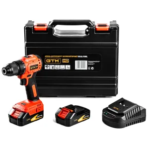 Товар Акумуляторний безщітковий шуруповерт GTM DS18/50BL + 2 АКБ і ЗП у кейсі (DS18/50BL)