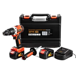 Товар Акумуляторний ударний шуруповерт GTM DSI18/80BL безщітковий + 2 АКБ і ЗП у кейсі (DSI18/80BL)
