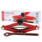 Домкрат ромбовий CarLife 1,5т 104-385мм з тріскачкою — мініатюра 1