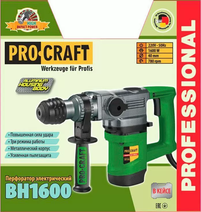 Перфоратор Procraft BH-1600 - фото 2