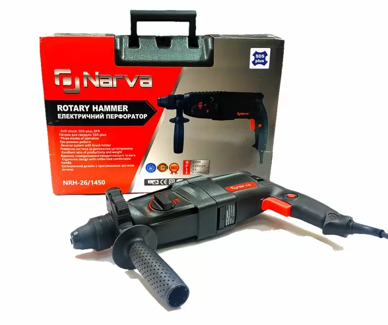 Електричний перфоратор NARVA NRH-26/1450 - фото 3 Електричний перфоратор NARVA NRH-26/1450 - фото 3