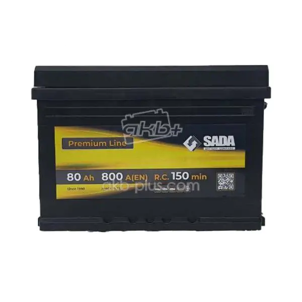 Стартерная батарея 80АЗ SADA PREMIUM LINE SMF 80АЧ, 800А - фото 3