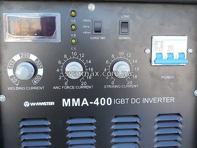 Зварювальний інвертор Wmaster MMA 400 (380V) - фото 2 Зварювальний інвертор Wmaster MMA 400 (380V) - фото 2