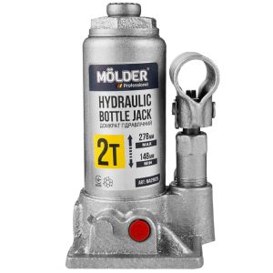Домкрат гидравлический бутылочный Molder 2т 148-278мм в кейсе