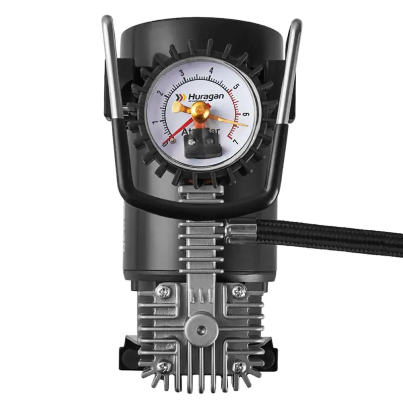Компресор автомобільний Huragan 12В 7Атм 37л/хв з автостопом - фото 6