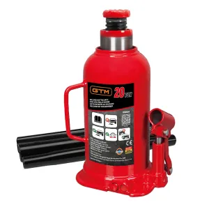 Товар Домкрат гідравлічний 20т GTM Т92004 пляшковий одноштоковий