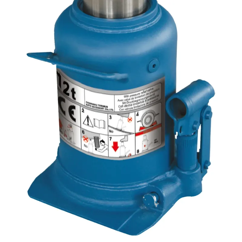 Домкрат гідравлічний пляшковий 12т GTM TH812001 двоштоковий - фото 3