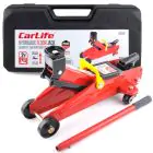 Домкрат гідравлічний підкатний CarLife 2т 125-310мм у кейсі — мініатюра 1