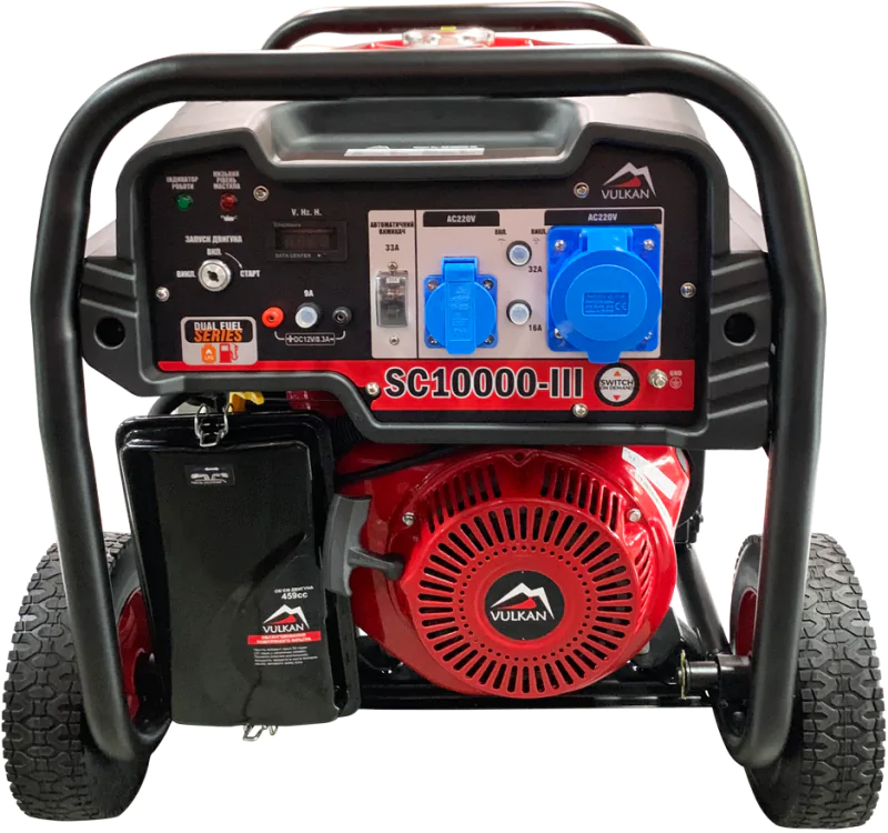 Бензо-газовий генератор Vulkan SC10000-III (34429) - фото 3 Бензо-газовий генератор Vulkan SC10000-III (34429) - фото 3