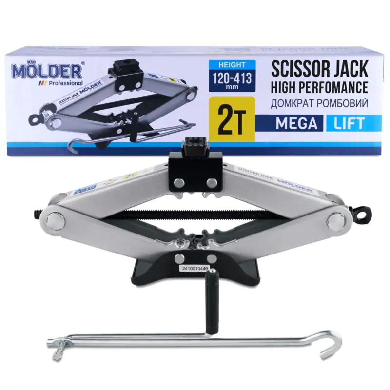 Домкрат ромбовий Molder 2т 120-413мм - фото 2