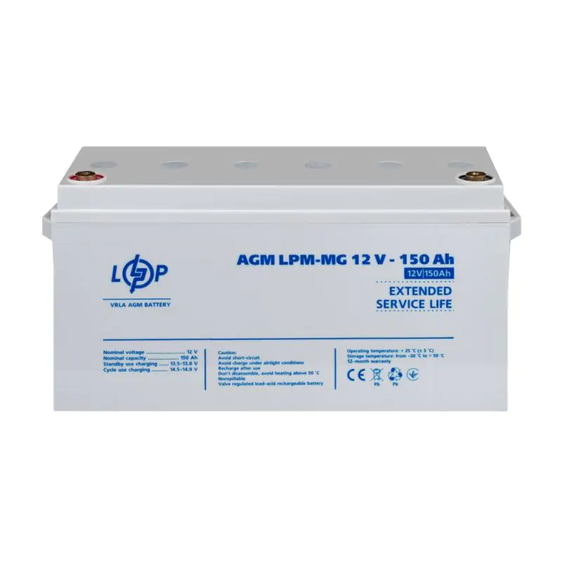 Акумулятор мультигелевий LPM-MG 12V - 150 Ah - фото 2 Акумулятор мультигелевий LPM-MG 12V - 150 Ah - фото 2