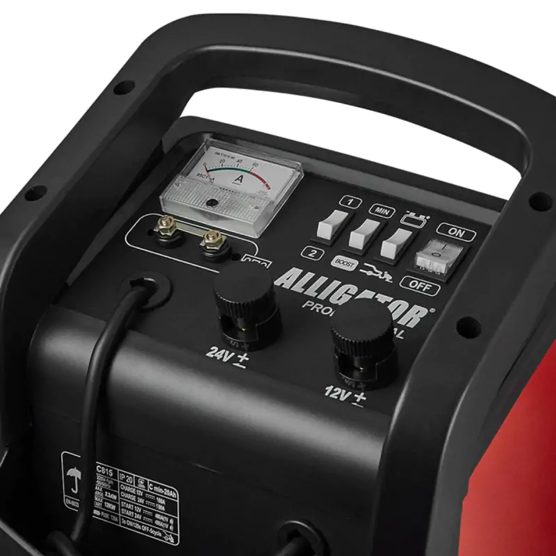 Пуско-зарядное устройство АКБ Alligator 12/24В 1000А·час 100А - фото 4